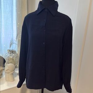 Classic Black Button-Up Shirt